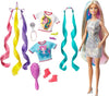 Barbie Fantasy Hair Doll, Blonde, with 2 Decorated Crowns, 2 Tops & Accessories for Mermaid and Unicorn Looks, Plus Hairstyling Pieces, for Kids 3 to