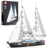 Mould King 10194 Boat Building Sets, MOC Ship Building Kits, Ocean Explorer Boat Model, Home Desk Decor, Collectible Building Toys for Adults/Teens