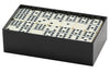CHH 2312 Double 9 Jumbo Ivory Dominoes in Black Box, 8.25-inch Length