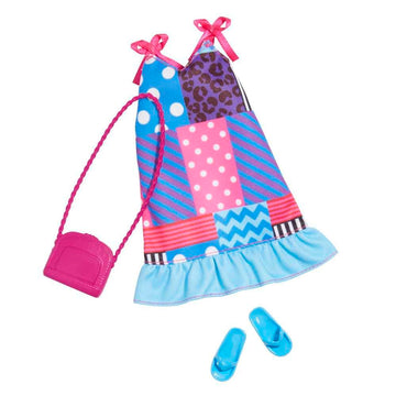 Barbie Complete Look Patchwork Print Dress Fashion Pack