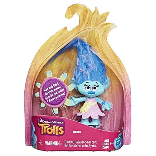 DreamWorks Trolls Maddy Collectible Figure with Printed Hair