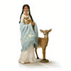 The Ashton-Drake Galleries Dyani Deer Maiden of The Morning Star Native American Poseable Portrait Doll with Deer Figures and Hand Sewn Beaded