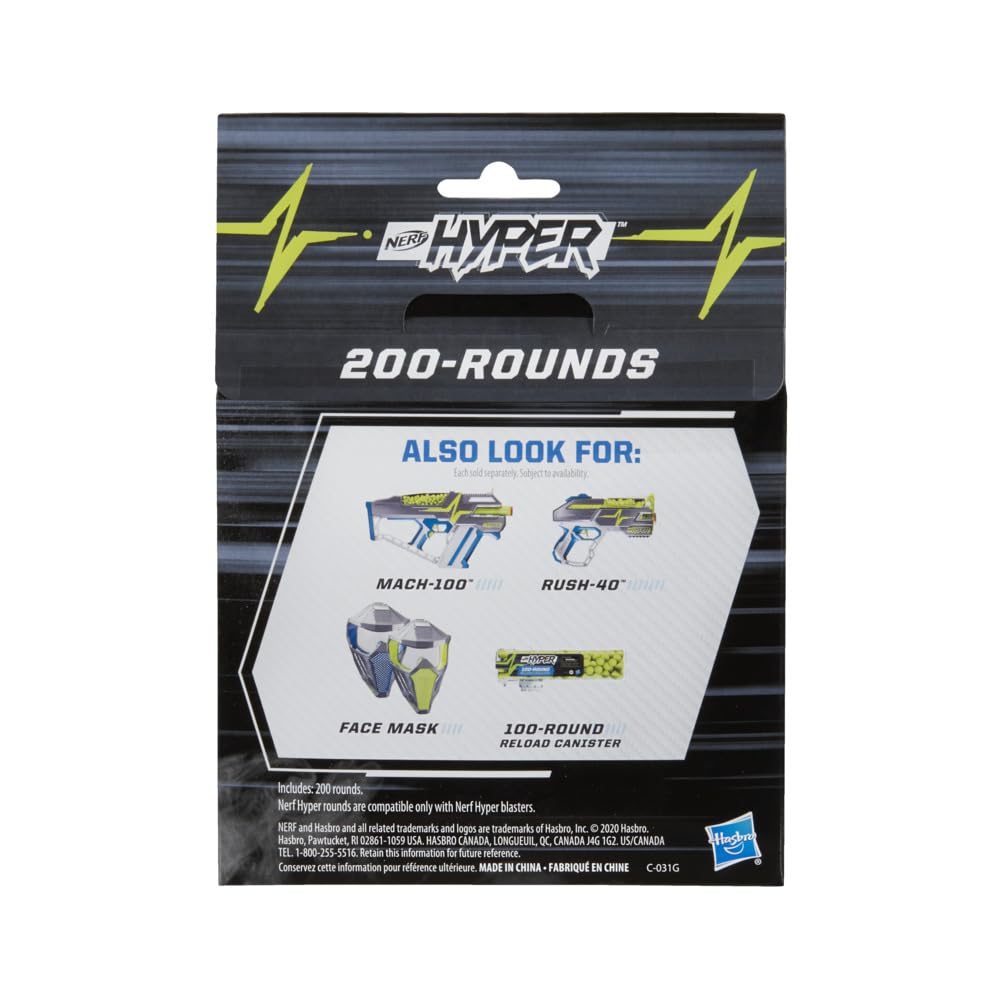 Nerf Hyper 200-Round Refill - 200 Rounds for Hyper Blasters, Stock Up