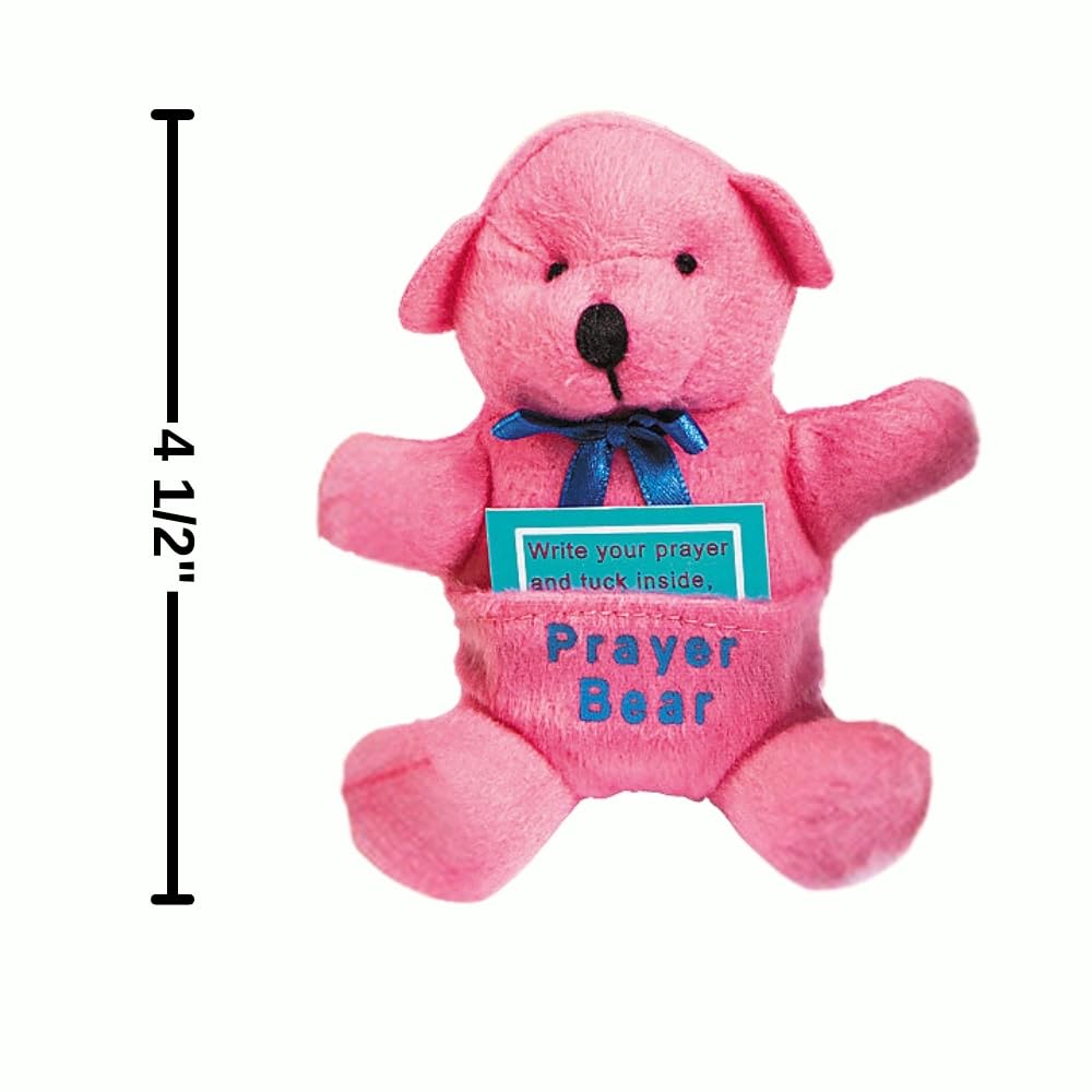 Fun Express Prayer Bear Christian Gifts for Kids - 12 Pack