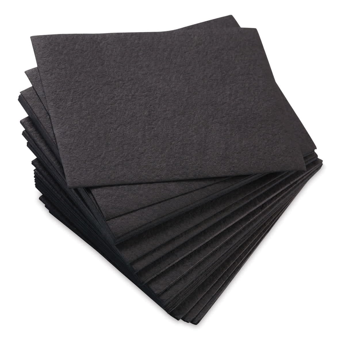 Shizen Black Watercolor Paper - 5" x 7", Cold Press/Rough, 50 Sheet Pkg