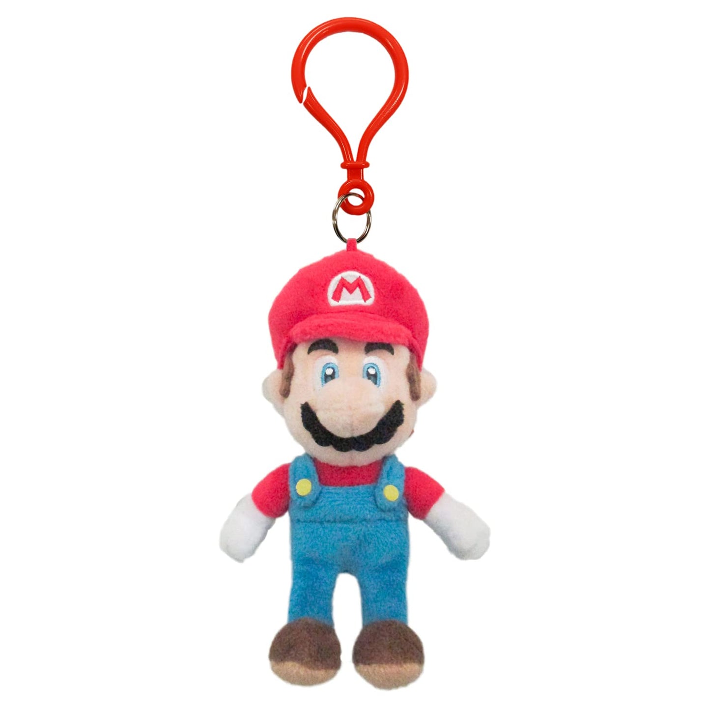 Little Buddy 1832 Super Mario - Mario 5" Plush Dangler, Multicolor