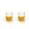 Miniature Beer Mug with Handle, 1/12 Dollhouse Mini Fake Beer Cup, Miniature Beer Drink Mini Beer Glass Mug, for Dollhouse Miniature Kitchen, Fairy
