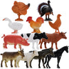 GiftExpress 12pc Large Farm Animal Toy Figures