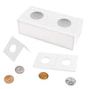 Uncle Paul Coin Flips for Penny,Dime,Lincoln Cent - 50 PCS 20.5mm/0.8inch Cardboard Holders for 2x2 inch Pockets CS07205