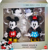 Mattel Disney 100 Collectible Action Figures Mickey and Minnie Mouse, Posable Characters, Swappable Head & Hands, Soft Good Elements
