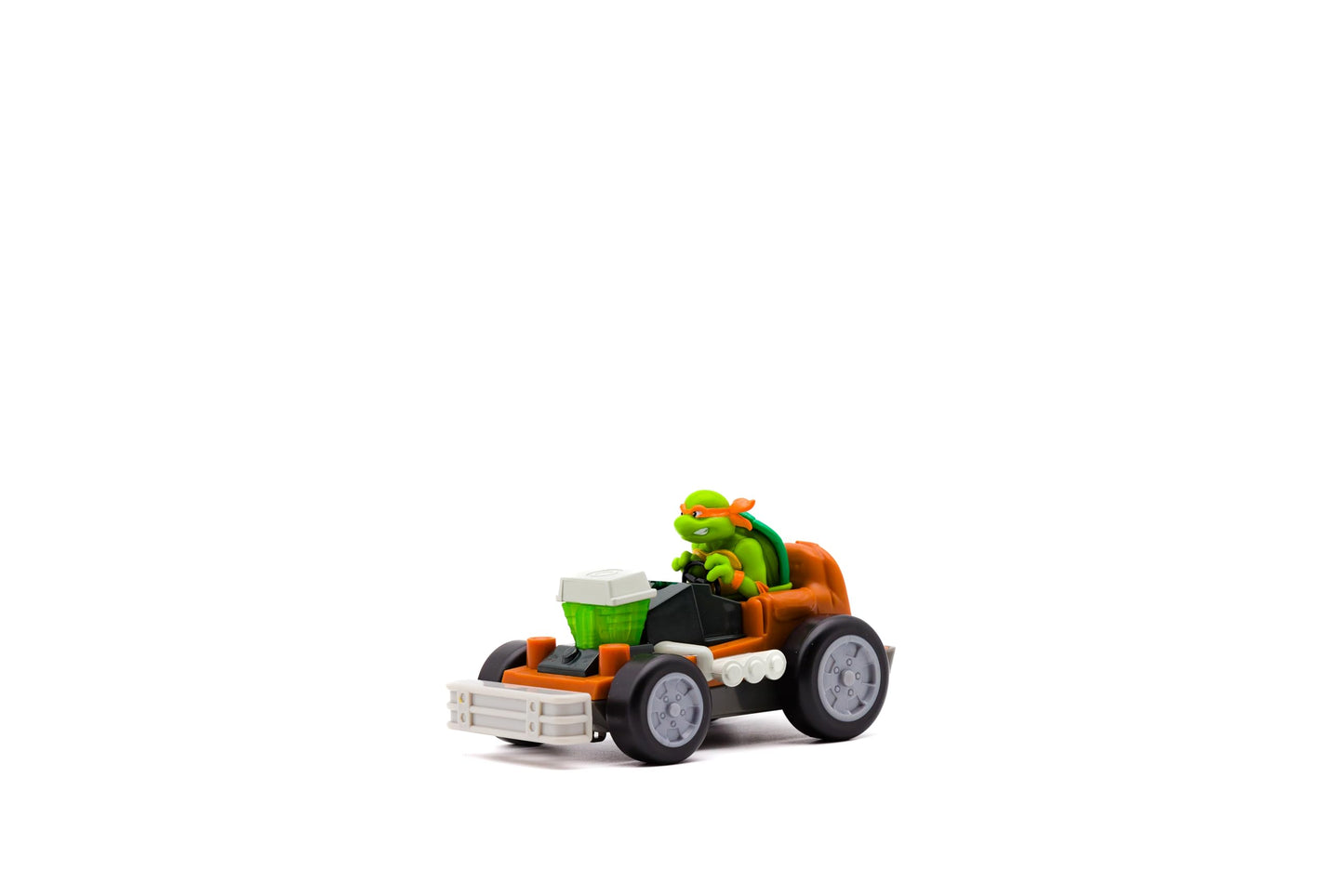 Teenage Mutant Ninja Turtles Toy, Michelangelo Shell Smashers, Light-Up Rev-Up Crash Vehicle with Smash & Reveal Action, Classic Edition, for Kids