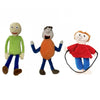 SUJN ART 3PCS Baldi Plush,Bully Plush,Stuffed Figure Pillow for Horror Game Fans for Room Decor