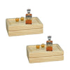 2 Set of Exquisite Mini Whiskey Wine Bottle Bar Model,1:12 Scale Dollhouse Miniature Accessories,Verisimilitude Mini Whiskey Wine Decoration
