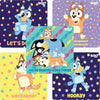 SmileMakers Bluey Stickers for Kids Classroom - 100 Count Bulk Teacher Supplies with 5 Assorted Character Designs | 2.5 Inch Reward Stickers