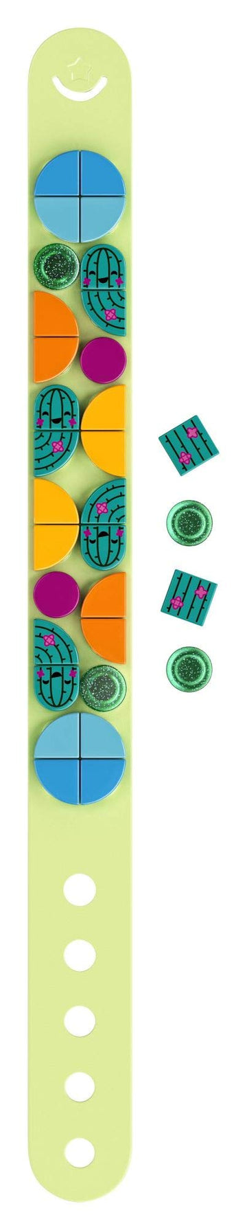 LEGO DOTS Cool Cactus Bracelet 41922 DIY Craft and Bracelet Making Kit; A Cool Design Playset That Encourages Children to Explore Self-Expression