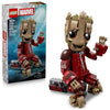 LEGO Marvel Ravager Jumpsuit Groot Building Toy for Boys & Girls, Ages 10+ - Posable Display & Play Figure W/Detonator Device - Gift Idea