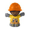 Fisher-Price Replacement African-American Male Figure Little People Load Up and Learn Construction Site - GWD30, Orange, Yellow, Brown