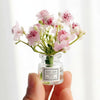 1Pc Miniature Flowers in Vase Set - 16 Scale Dollhouse Décor with Realistic Details, Tiny Floral Arrangements for Micro Landscape, Train Platform