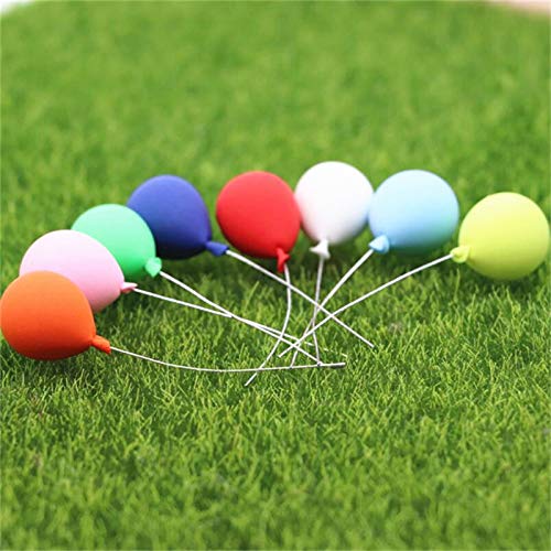 EatingBiting 8 Pack 1:12 Dollhouse Miniature Furniture Accessories Colorful Simulated Balloons Handcraft Ornaments Doll House Furniture Miniature Cake