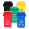 5Pcs Colourful 1: 12 Scale Life Scene Mini Trash Can Decor Waste Container Miniature Sorting Garbage Bin Model, Accessories,Microscopic Scene