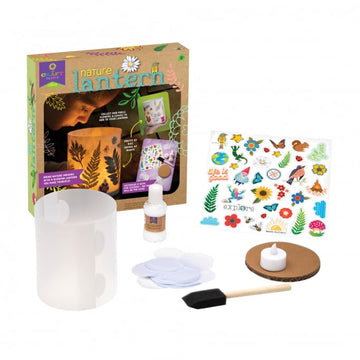 Craft-Tastic Nature Lantern - Nature DIY Craft Kit - Outdoor Crafting Fun - Bring Nature Inside - Comes with Material to Make Lantern with Tea Light