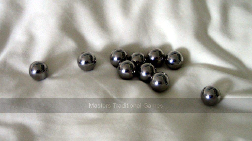 Masters Traditional Games Set of 10 Stainless Steel Parlour Bagatelle Balls (9/16 inch)