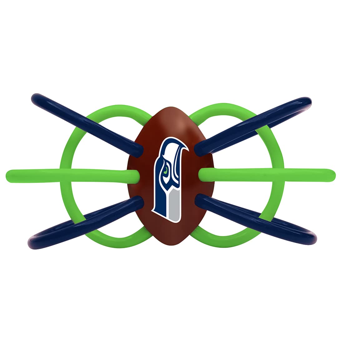 Baby Fanatic Baby Teether/Rattle - Seattle Seahawks Officially Licensed Toy