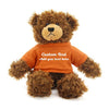 Plushland Chocolate Brandon Teddy Bear 12 Inch, Stuffed Animal Personalized Gift - Custom Text on - Great Present for Mothers Day, Valentine Day