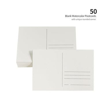 ArtBeek Watercolor Paper Cold Press 4x6 Inch Postcards 60 Sheets 300gsm Watercolor Paper for Child Watercolorists Mini Size for Convenient Artwork