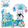 PicassoTiles Magnet Tiles Magnetic Building Blocks Aquarium Marine Animal Theme Set with 8 Character Action Figures Shark Crab Turtle STEM Toys