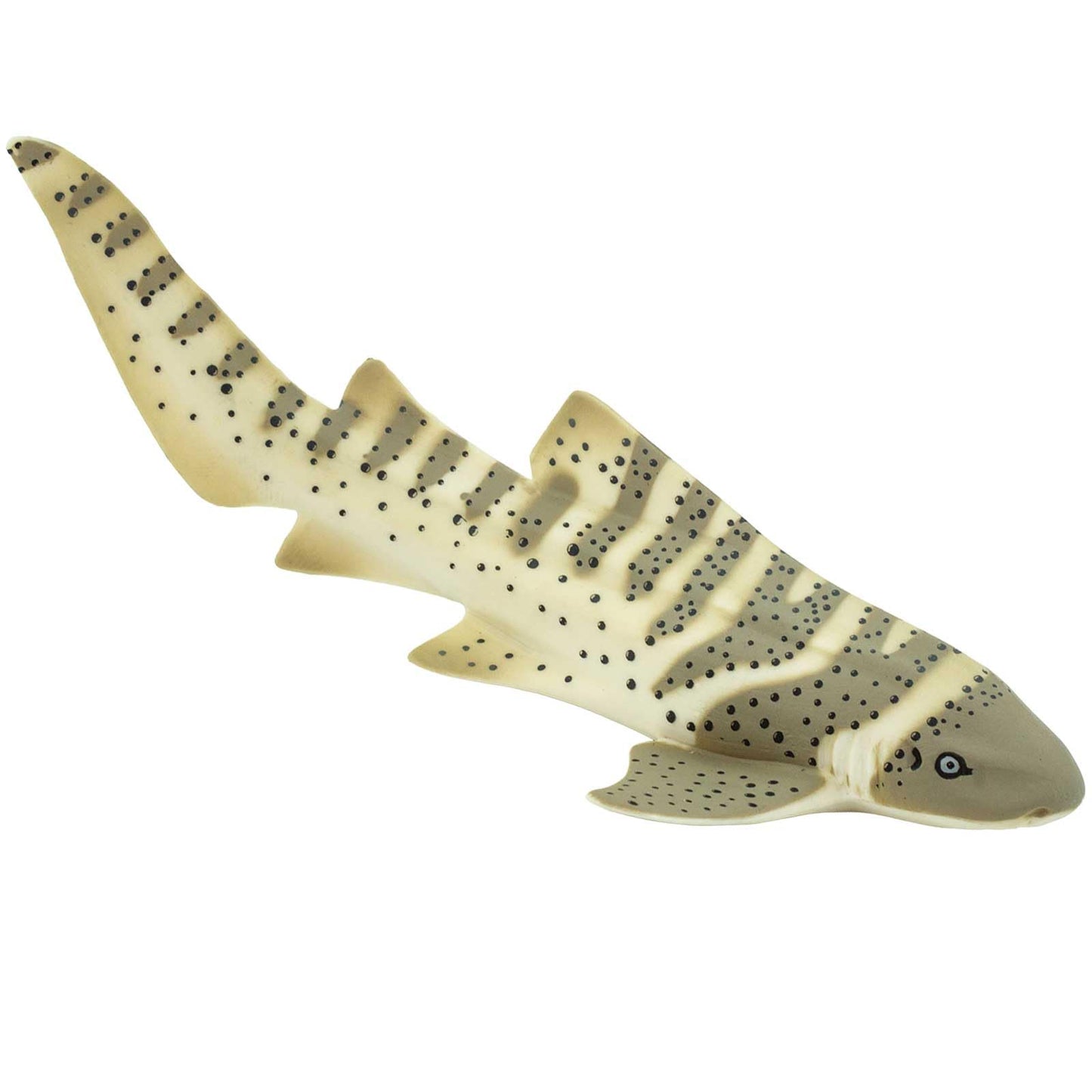 Safari Ltd. Zebra Shark Figurine - Detailed 4.75" Plastic Model Figure - Fun Educational Play Toy for Boys, Girls & Kids Ages 3+