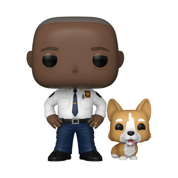 Funko POP&Buddy: Brooklyn Nine Nine - Captain Ray Holt with Cheddar - Collectable Vinyl Figure - Gift Idea - Official Merchandise - for Kids & Adults