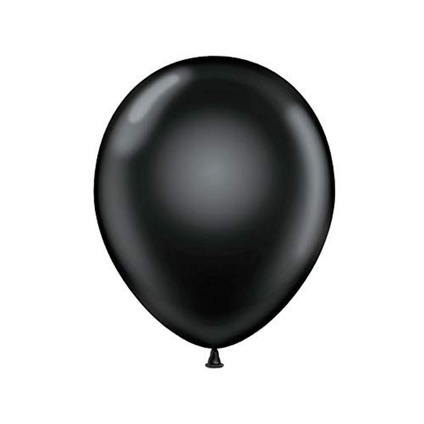 Tuf-Tex 15078 Black Latex Party Balloons, 5", Black, Pack of 50