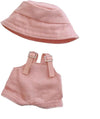 17cm Doll Clothes,Clothes for Dolls Outfit,Accessories for 17cm Dolls Clothes,Hat & Overalls Set for Accessories,Cute Clothes for Dress up-No Doll