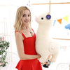 Maomoto Alpaca Plush Toy, 18 Inch Llama Stuffed Animal Large Llamacorn Alpaca Doll Plushie Hug Pillow Soft Fluffy Cushion White Alpaca Soft Toy Plush