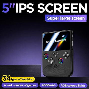 Retro Handheld Games Console, Retro Gaming Console with 5.0 inch IPS HD Screen, Video Game Console, 64GB, Portable Gaming Player for Travel, Gift for