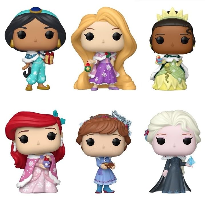 Funko Disney Princess Holiday 2025 Pop! Complete Set (6)