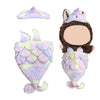 Clothes for Labubu Doll,Clothes for Doll Accessories,Hand-woven Bikini Mermaid Crochet Skirt Set,Summer Mermaid Costume Outfit Suitable