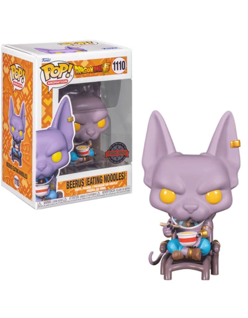 Funko Dragon Ball Super Pop! Animation Beerus (Eating Noodles) Vinyl Figure Hot Topic Exclusive Multi None