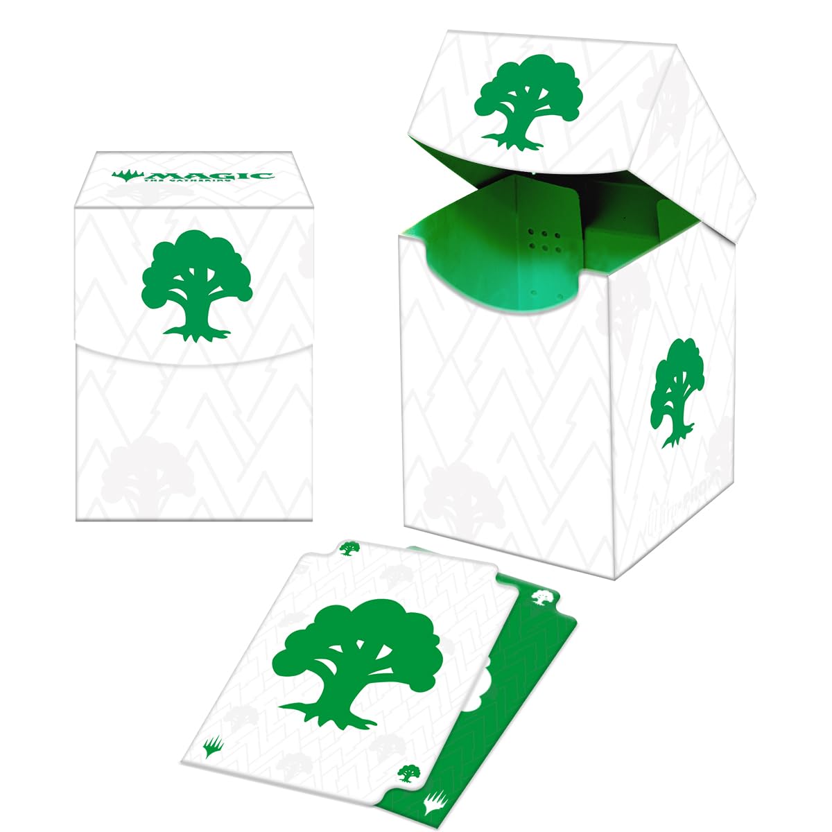 Ultra Pro - Mana 8 100+ Deck Box - Forest for Magic: The Gathering, Stores & Holds 100 Standard Sized Cards, Durable Protective Collector's Game Deck