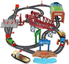 THOMAS & FRIENDS Toy Train Set Talking Thomas & Percy Motorized Engines with Track, Sounds & Phrases for Preschool Pretend Play Kids Ages 3+ Years