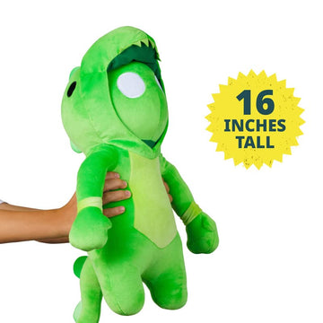 Gang Beasts Super Stretchy Plush - Green Dragon - 16 Inches - Cute Plush Toys for Kids Toys - Collect All Four Characters - Huggable Plush Kids Toys