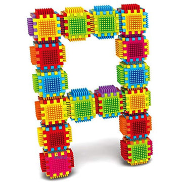Dimple 360-Piece Set Large Stacking Blocks and Interconnecting Building Set, Makes 60 Blocks, for Boys & Girls, Educational Fun, Great Toy for Child