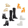 Mattel Barbie Shoe Pack - 5 Pairs of Zebra Sport Shoes for Barbie Doll