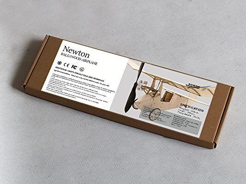 Dancing Wings Hobby Micro 3CH 358mm Balsa Wood Laser-Cut Airplane Newton Remote Control Plane for Adults (K0702)
