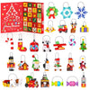 Christmas Advent Calendar 2026 Building Sets, 24 Packs Christmas Ornaments Building Kit, Christmas Tree/Santa/Reindeer