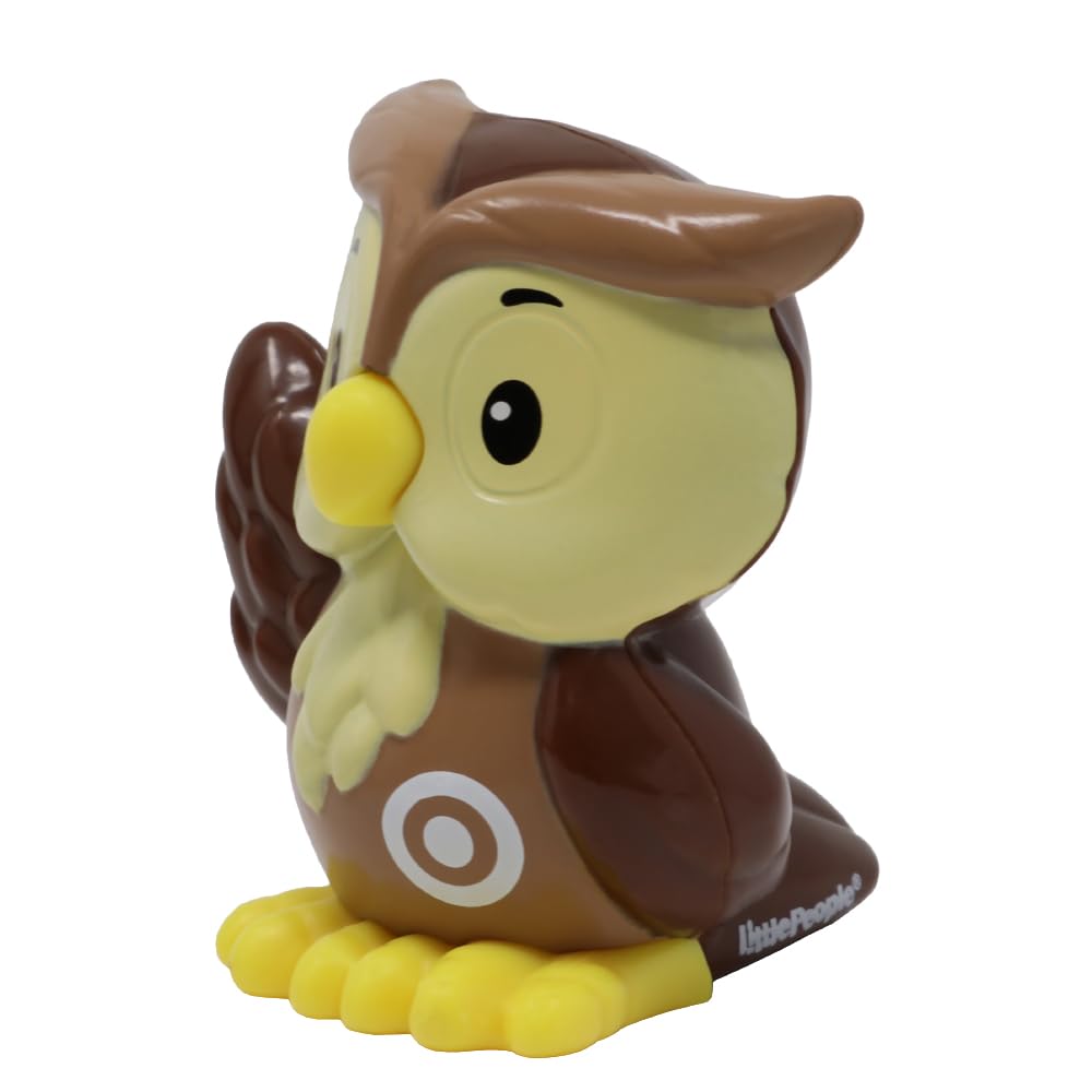 Fisher-Price Replacement Part for Collectible Little People Alphabet Fun Zoo Safari Farm Playset JGR92 - Replacement Letter O Brown and Yellow Owl