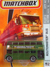 Matchbox City Action Series #52 Routemaster Double Decker Bus Green "The Matchbox Transport Sightseeing Tours" 3 Lug Wheels Detailed Diecast Scale