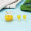 SXFSE Dollhouse Decoration Accessories, 1:12/1:6 Dollhouse Miniature Scene Mode Juice Set Pretend Play Toy
