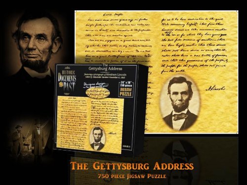 American Documents The Gettysburg Address Jigsaw Puzzle (750-Piece)